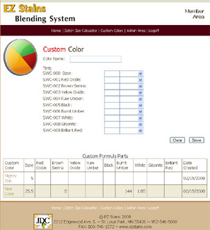 EZ Stains Blending System Custom Stain Custom Color
